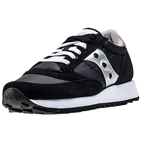 Saucony Jazz Original-W, Zapatillas para Mujer, Negro (Black/Silver), 37 EU