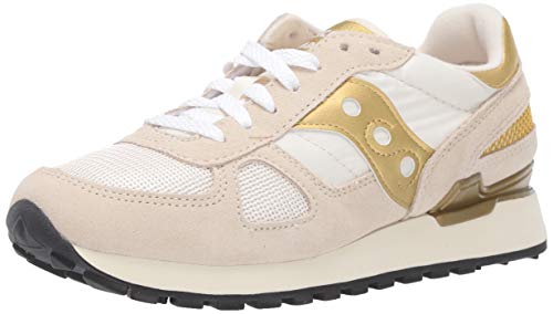 Saucony Shadow Original, Zapatillas Deportivas. Mujer, Blanco y Dorado, 39 EU