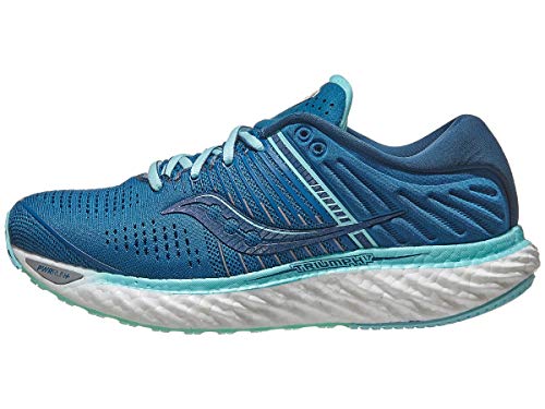 Saucony Triumph 17 Blue/Aqua, Zapatillas de Atletismo para Mujer, 39 EU