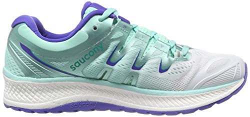 Saucony Triumph ISO 4, Zapatillas de Running para Mujer, Blanco (White/Aqua 35), 39 EU