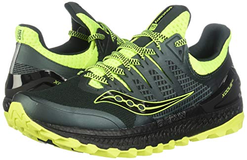Saucony Xodus ISO 3, Zapatillas para Hombre, Verde Amarillo, 44 EU