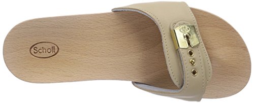 Scholl PESCURA Wedge Sand, Zuecos para Mujer, 39 EU