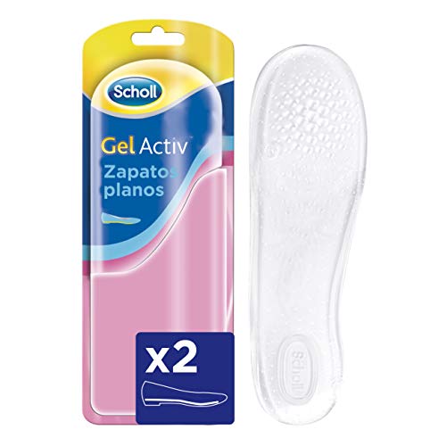 Scholl Plantillas GelActiv Óptimas para Zapatos Planos comodidad todo el día - 1 par (2 plantillas)