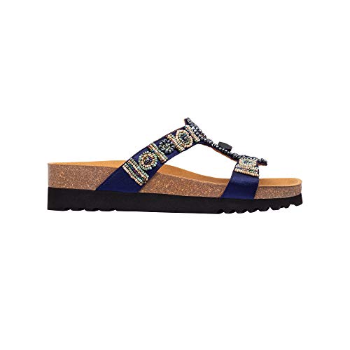 Scholl Sandalias sin Tira New Bogota' Wedge Azul 38