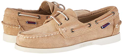 Sebago Docksides Portland Suede, Náuticos Hombre, Beige (Beige Camel 906), 42 EU