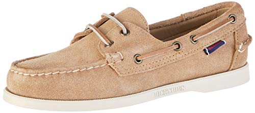 Sebago Docksides Portland Suede, Náuticos Hombre, Beige (Beige Camel 906), 42 EU
