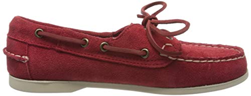 Sebago Jacqueline Suede W, Náuticos para Mujer, Rojo (Red 913), 36 EU
