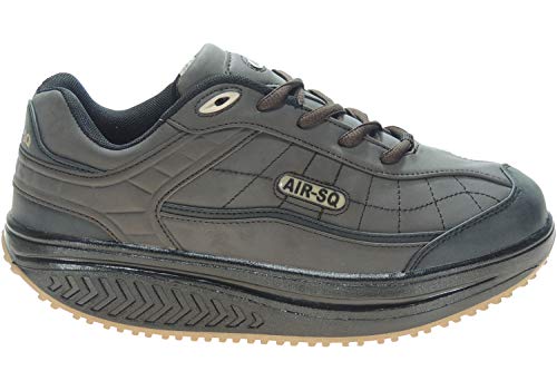 SELQUIR 7-105 Zapatilla Deportiva con Piso Balancín para Hombre MARRÓN Talla 44