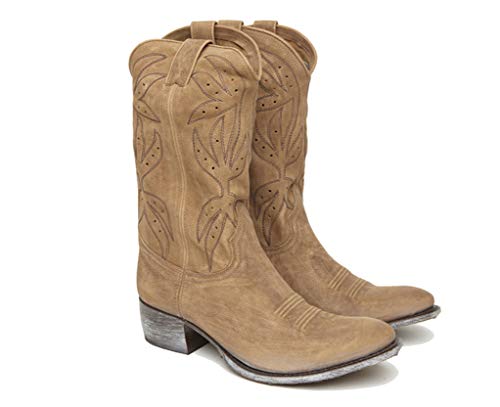 Sendra Boots Bota Western 10251 Sara Inca OX.CALADOS/Flores Color Camel (35 EU)