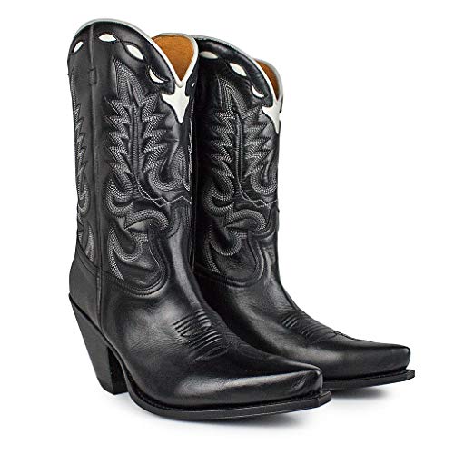Sendra Boots Bota Western 15651 GORCA Salvaje (36 EU, Negro)