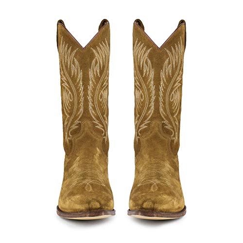 Sendra Boots Bota Western en Serraje 2605 Red Color Marrón (44 EU)