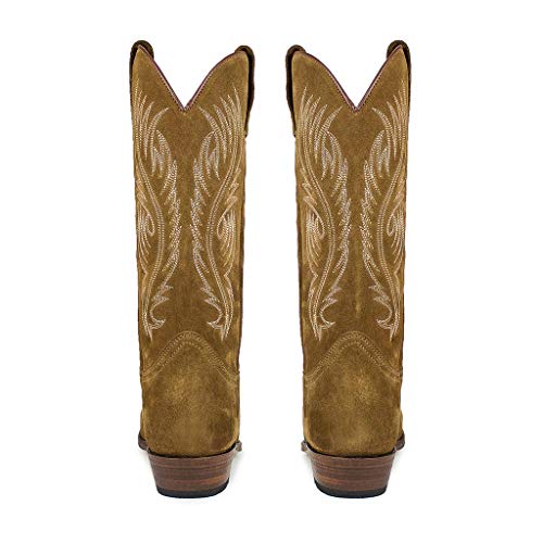 Sendra Boots Bota Western en Serraje 2605 Red Color Marrón (44 EU)