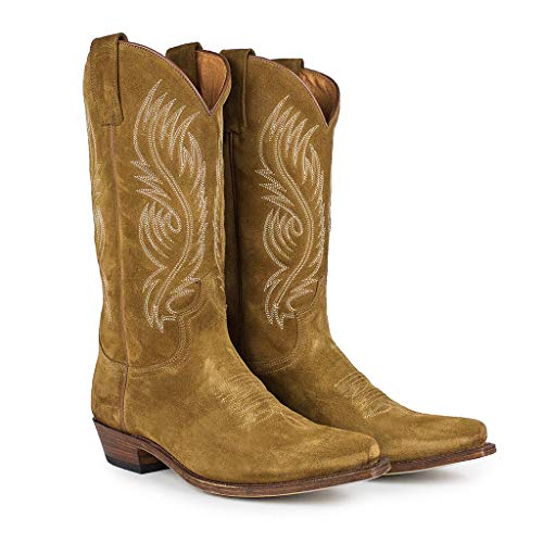 Sendra Boots Bota Western en Serraje 2605 Red Color Marrón (44 EU)