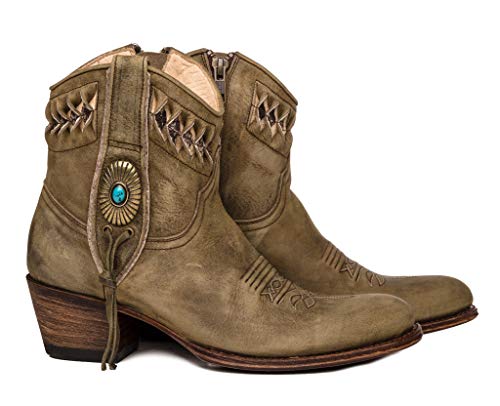 Sendra Boots Botín Cowboy 14095 Debora Flota Lavado (38 EU, Verde)
