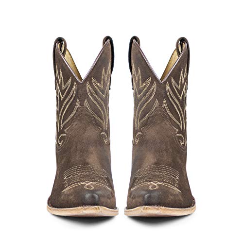 Sendra Boots Botín Cowboy 16954 Gene En Serraje Color Marron (Numeric_39)