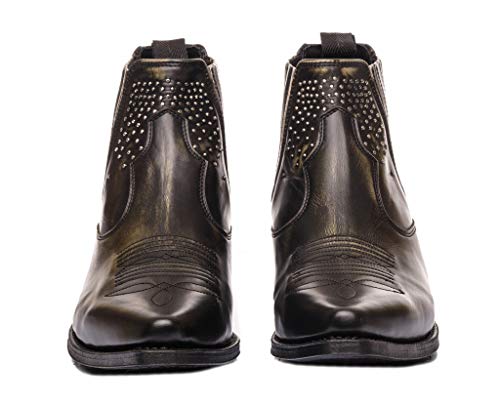 Sendra Boots Botín Western 14561 JAEN Lake DIF.Mate Negro (38 EU)