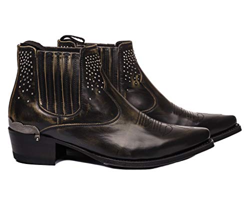 Sendra Boots Botín Western 14561 JAEN Lake DIF.Mate Negro (38 EU)