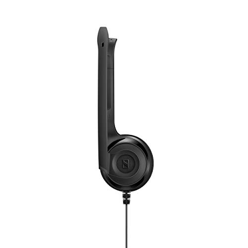 Sennheiser PC 3 Chat - Auriculares de diadema abiertos (micrófono con cancelación de ruido, sonido estéreo, sin USB) color negro