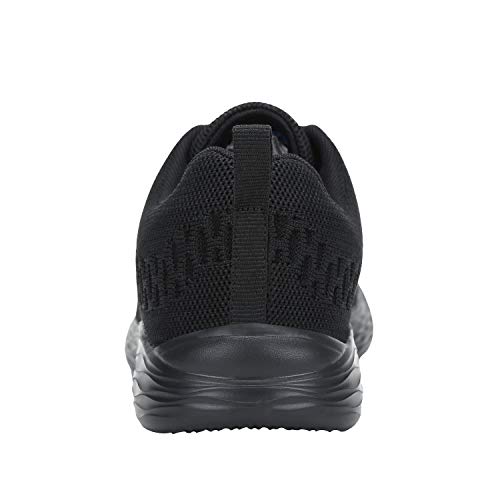 SEVENQI Zapatillas de Deportivos de Running para Mujer Correr Gimnasia Ligero Sneakers Ligero Transpirable(40 EU, Negro)