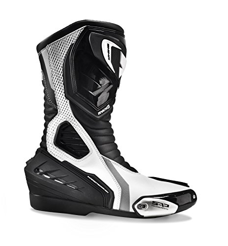 Shima RWX-6 Lady White, Botas de Cuero para Motocicleta de Verano para Mujeres (Blanco, 37)