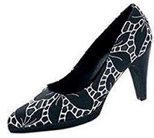 Singh s. Madan Pumps - Zapatos de Vestir de Tela para Mujer, Color Negro, Talla 41