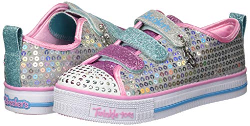 Skechers 20062L-SMLT_36, Zapatillas de Lona, Plata, EU