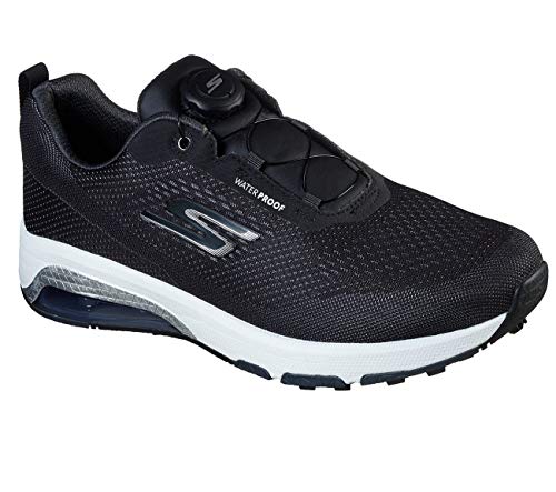Skechers Air Twist Boa Waterproof - Zapato de Golf para Hombre, Black/White (Numeric_42)