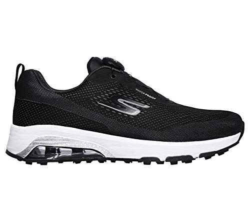 Skechers Air Twist Boa Waterproof - Zapato de Golf para Hombre, Black/White (Numeric_42)