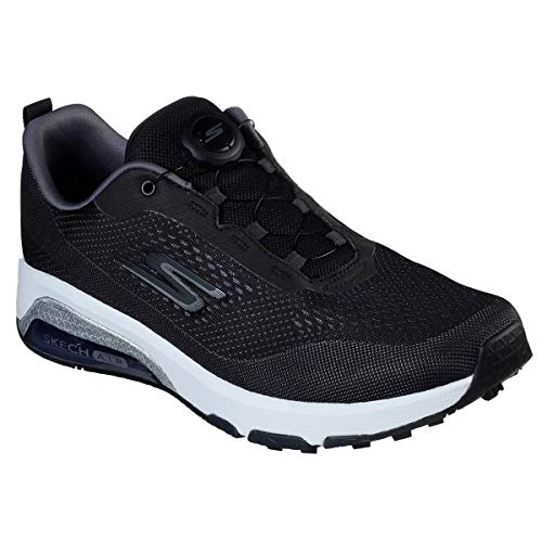 Skechers Air Twist Boa Waterproof - Zapato de Golf para Hombre, Black/White (Numeric_42_Point_5)