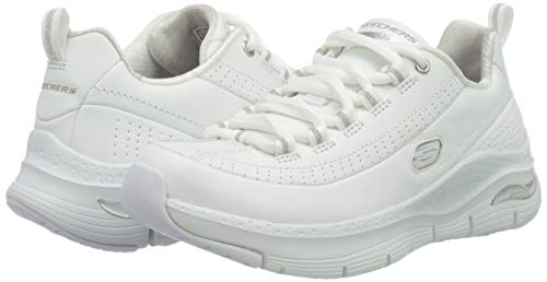 Skechers Arch FIT CITI Drive, Zapatillas Mujer, White, 38 EU