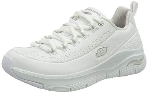 Skechers Arch FIT CITI Drive, Zapatillas Mujer, White, 38 EU