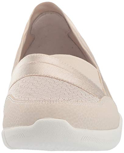 Skechers Be-Lux-Daylights, Merceditas Mujer, Beige (Nat Black Mesh/Durabuck/Trim), 37 EU