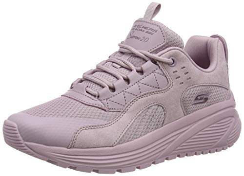 Skechers Bobs Sparrow 2.0-Urban Sounds, Zapatillas Mujer, Morado (Mauve Suede/Mesh MVE), 40 EU