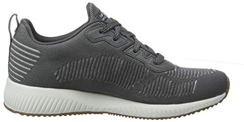 Skechers Bobs Squad-Glam League, Zapatillas Mujer, Multicolor (GYSL Black Engineered Knit/Rose Gold Trim), 42 EU