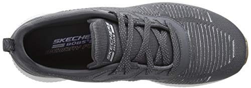 Skechers Bobs Squad-Glam League, Zapatillas Mujer, Multicolor (GYSL Black Engineered Knit/Rose Gold Trim), 42 EU