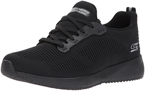 Skechers Bobs Squad-Photo Frame, Zapatillas Deportivas Mujer, Negro (BBK Black Engineered Knit/Trim), 38 EU