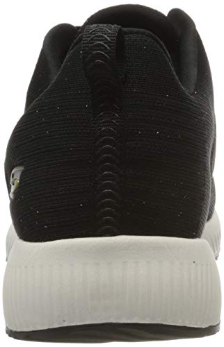 Skechers Bobs Squad-Total Glam, Zapatillas Mujer, Negro (BKMT Black and Multi Engineered Knit), 36 EU