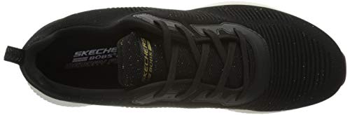 Skechers Bobs Squad-Total Glam, Zapatillas Mujer, Negro (BKMT Black and Multi Engineered Knit), 37 EU