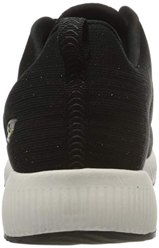 Skechers Bobs Squad-Total Glam, Zapatillas Mujer, Negro (BKMT Black and Multi Engineered Knit), 38 EU