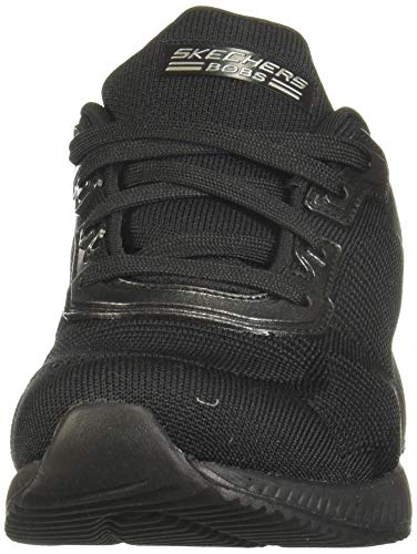 Skechers Bobs Squad Tough Talk, Zapatillas, Black, 39 1/3 EU