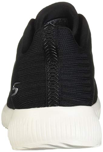 Skechers Bobs Squad-Tough Talk, Zapatillas Mujer, Negro (BLK Black Engineered Knit/Trim), 41 EU