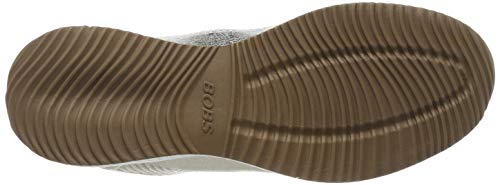 Skechers Bobs Squad, Zapatillas Mujer, Dorado (Champagne Duraleather/Chenille Line Chmp), 36 EU