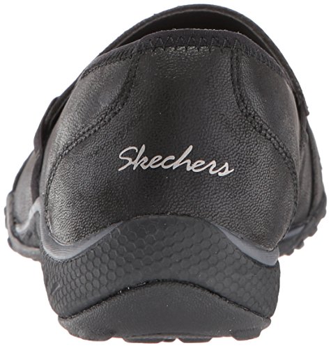 Skechers Breathe-Easy-Calmly, Merceditas Mujer, Negro (BLK Black Microleather/Trim), 36 EU