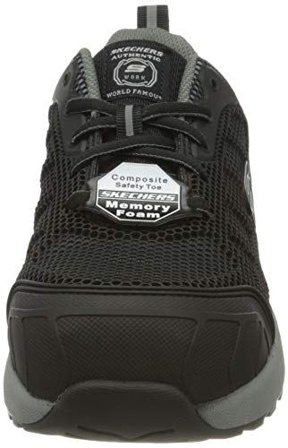 Skechers Bulkln Lyndale, Zapato Industrial Mujer, Negro, 36 EU