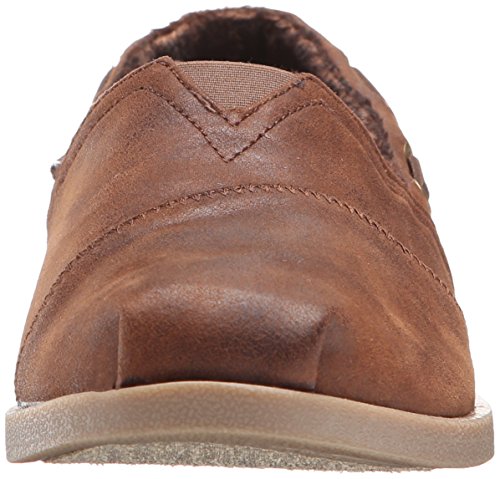 Skechers Chill Luxe-Buttoned Up, Náuticos Mujer, Marrón (Brn Black Microleather/Microfiber Suede/Chenille Line), 37.5 EU