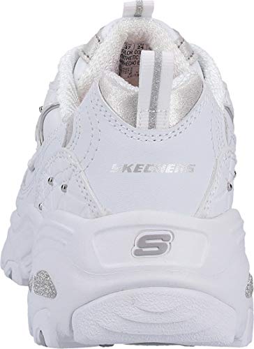 Skechers D Lites Glamour - Zapatillas Bajas Mujer Blanco Talla 41
