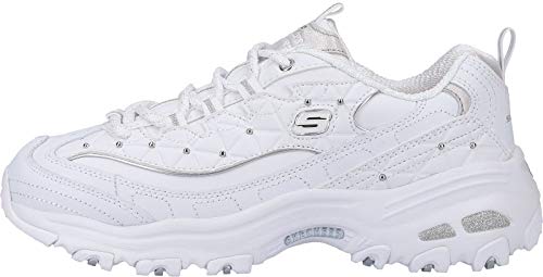 Skechers D Lites Glamour - Zapatillas Bajas Mujer Blanco Talla 41