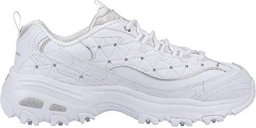 Skechers D Lites Glamour - Zapatillas Bajas Mujer Blanco Talla 41