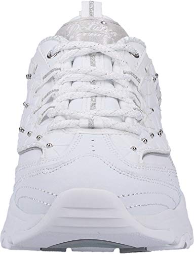 Skechers D Lites Glamour - Zapatillas Bajas Mujer Blanco Talla 41