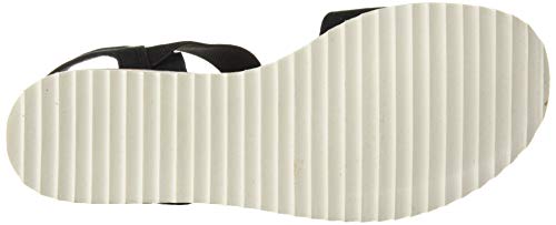 Skechers Desert Kiss 31440, Sandalia con Pulsera para Mujer, Negro (Black Black), 40 EU